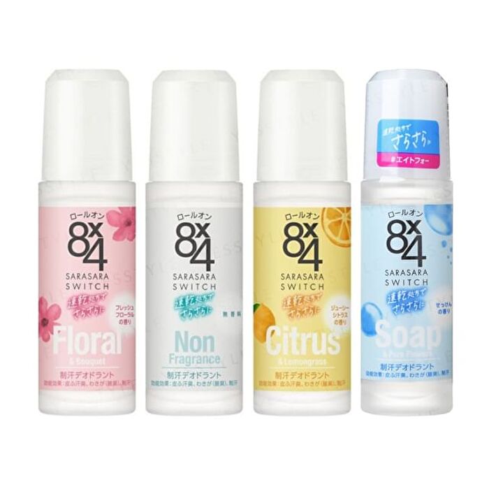 8 x 4 Sarasara Switch Antiperspirant Roll On - Non Fragrance - 45ml