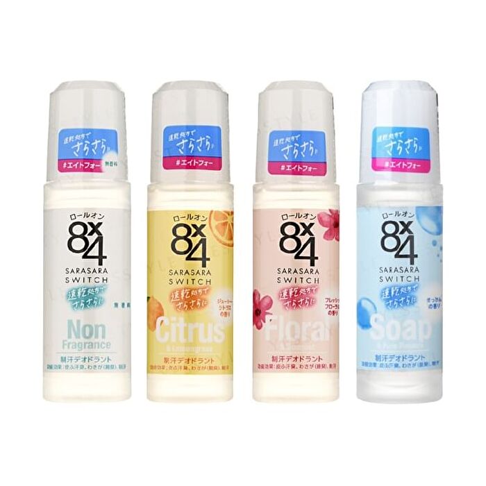 8 x 4 Sarasara Switch Antiperspirant Roll On - Floral & Bouquet - 45ml