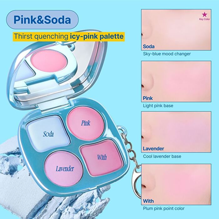 fwee Pocket Cheek Palette - 4 Types - #CP04 Grape&Berry