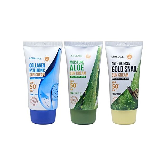Sun Cream - 3 Types - 2025 Version - Collagen Hyaluronic