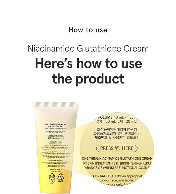 Niacinamide Glutathione Cream - 40ml
