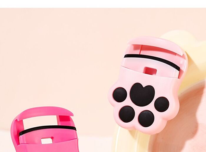 Mini Cat Paws Eyelash Curler - #Rose Red