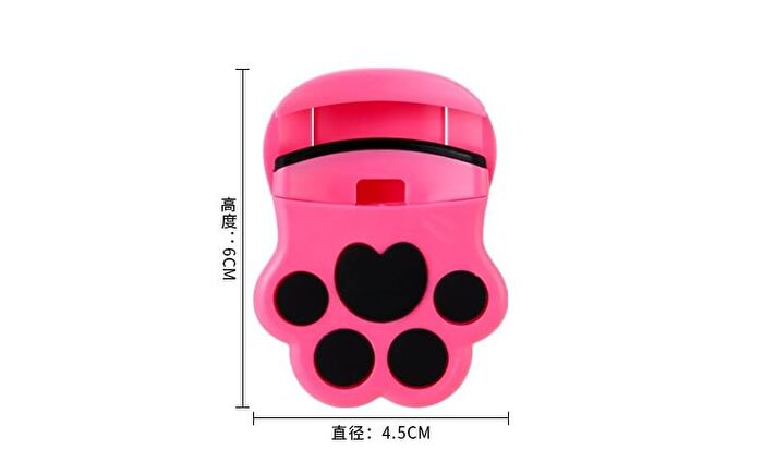 Mini Cat Paws Eyelash Curler - #Rose Red