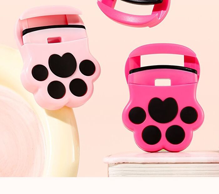 Mini Cat Paws Eyelash Curler - #Rose Red