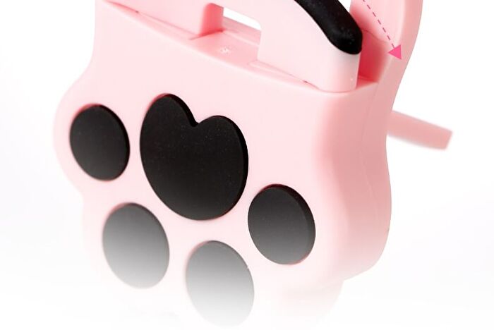 Mini Cat Paws Eyelash Curler - #Rose Red