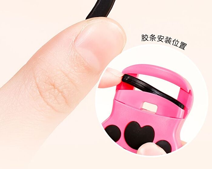 Mini Cat Paws Eyelash Curler - #Rose Red
