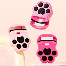 xixi Mini Cat Paws Eyelash Curler - #Rose Red