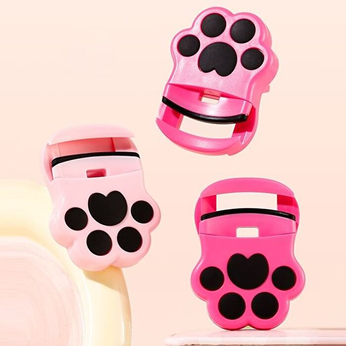 Mini Cat Paws Eyelash Curler - #Rose Red