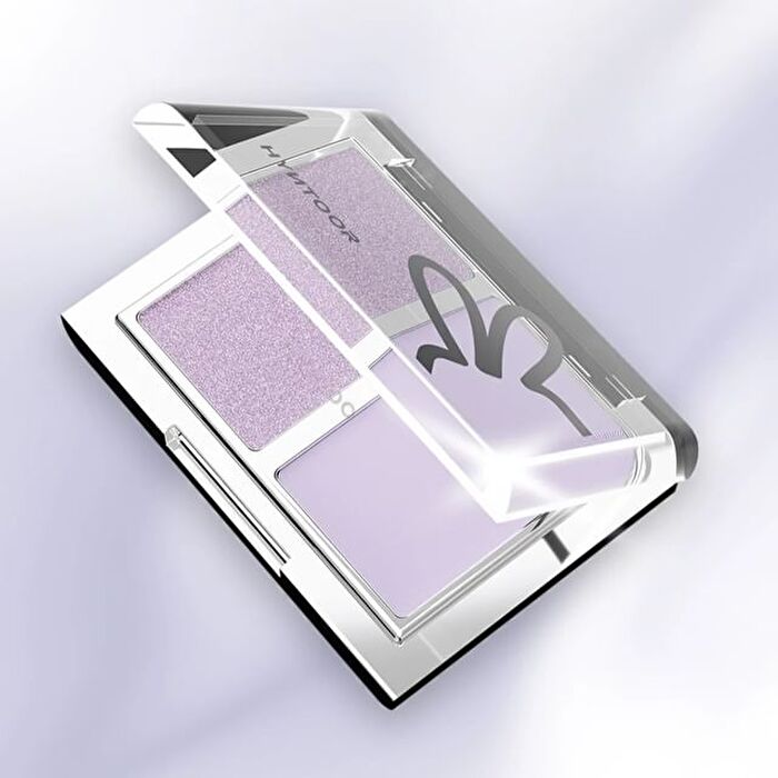 Hyntoor Cool Purple Two-Tone Eyeshadow Palette - 4 Types - 025# Periwinkle Pink - 3g