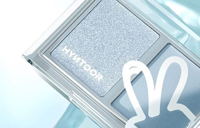 Hyntoor Icy Blue Two-Tone Eyeshadow Palette - 4 Types - AI10# Icy Blue - 3g