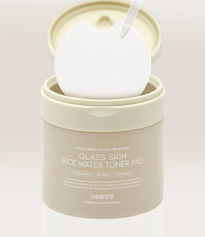 Ootd Glass Skin Rice Water Toner Pad - 70 pads
