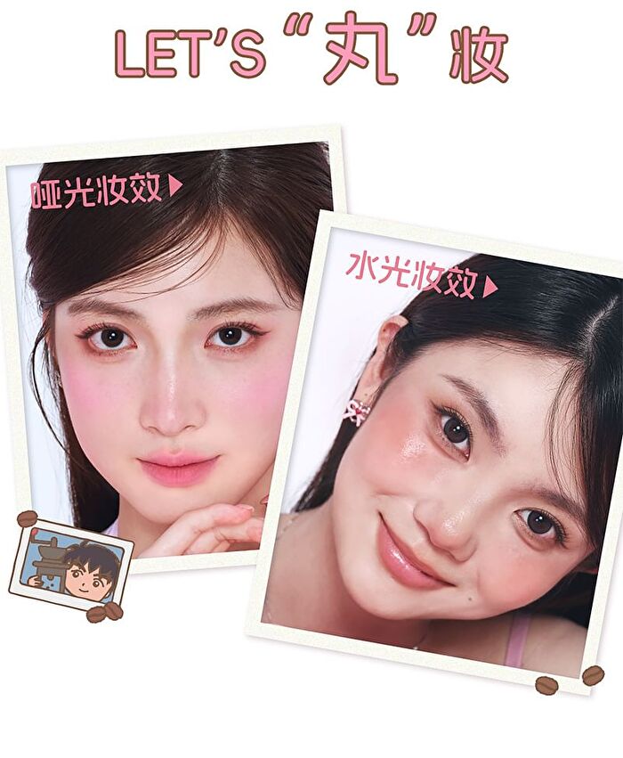 Veecci Touch Cushion Blush Chibi Maruko Chan Edition - 6 Colors - W01# Strawberry Yogurt - 4.2g