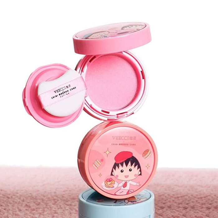Veecci Touch Cushion Blush Chibi Maruko Chan Edition - 6 Colors - W02# Cinnamon Tea - 4.2g