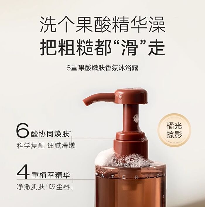 Watercome Alpha Hydroxy Acid (AHA) Fragrance Shower Gel - 2 Flavors - Pomelo - 400ml
