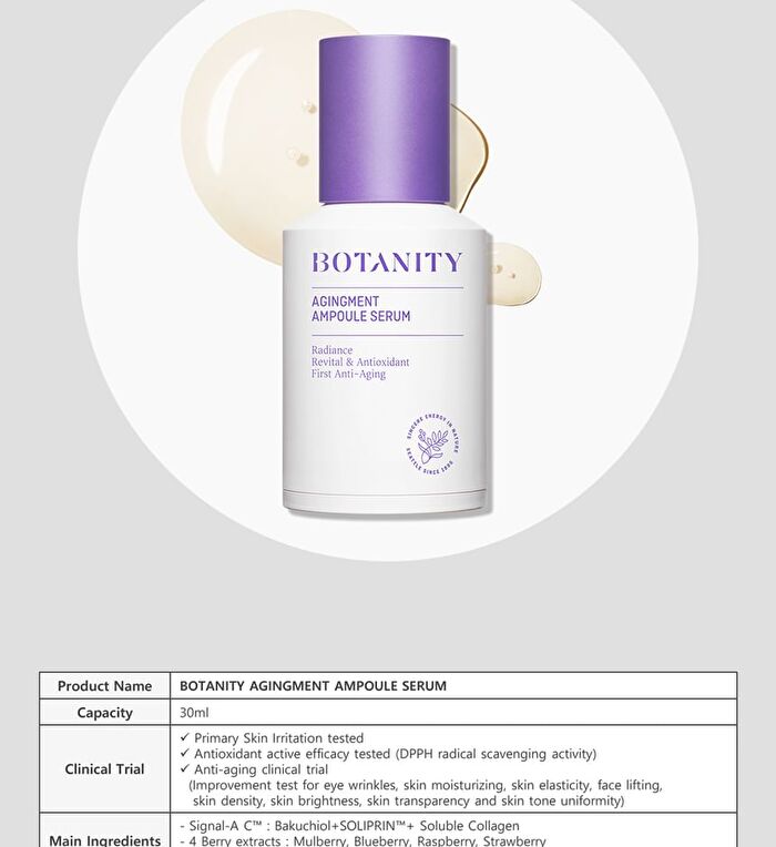 Botanity Agingment Ampoule Serum - 30ml