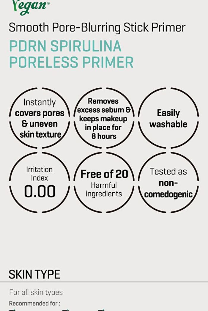 PDRN Spirulina Poreless Primer - 10g