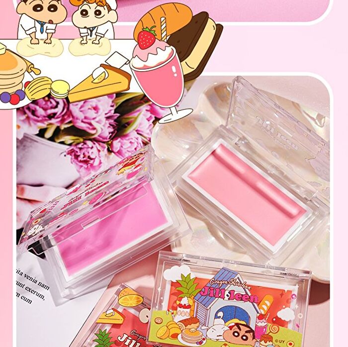 Jill Leen Crayon Shin-chan Cream Blush Limited Edition - 9 Colors - #110 Soft Ripened Peach - 3g