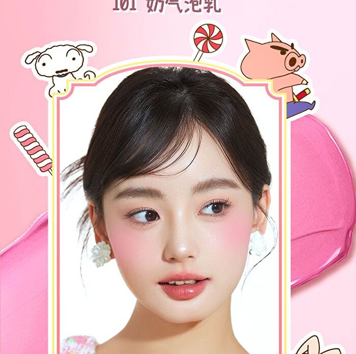 Jill Leen Crayon Shin-chan Cream Blush Limited Edition - 9 Colors - #110 Soft Ripened Peach - 3g