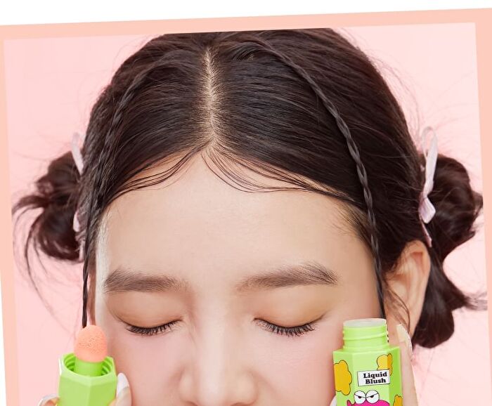 Jill Leen Crayon Shin-chan Liquid Blush Limited Edition - 6 Colors - #605 Red Bean Gingerbread Man - 5ml
