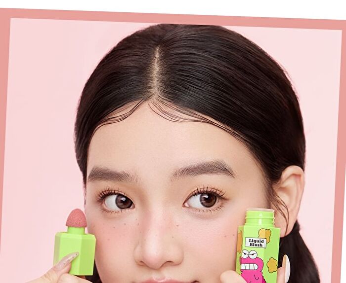 Jill Leen Crayon Shin-chan Liquid Blush Limited Edition - 6 Colors - #605 Red Bean Gingerbread Man - 5ml