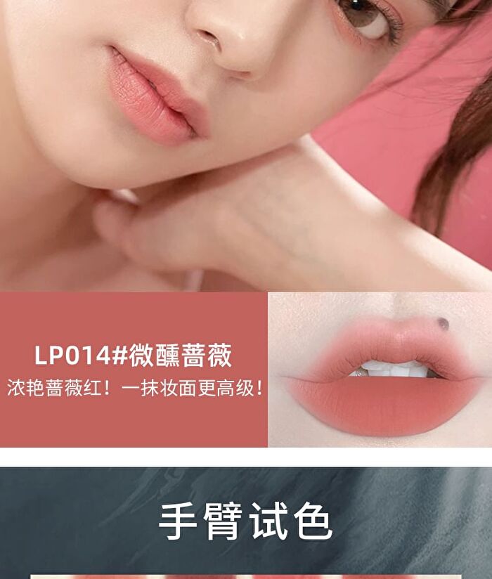 Rozo Soft Focus Matte Lip Mud - 4 Colors - LP011# Nude Apricot - 2.8g