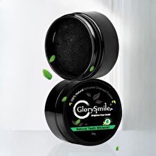 GlorySmile Activated Charcoal Teeth Whitening Powder - 3 Flavors - Mint - 30g