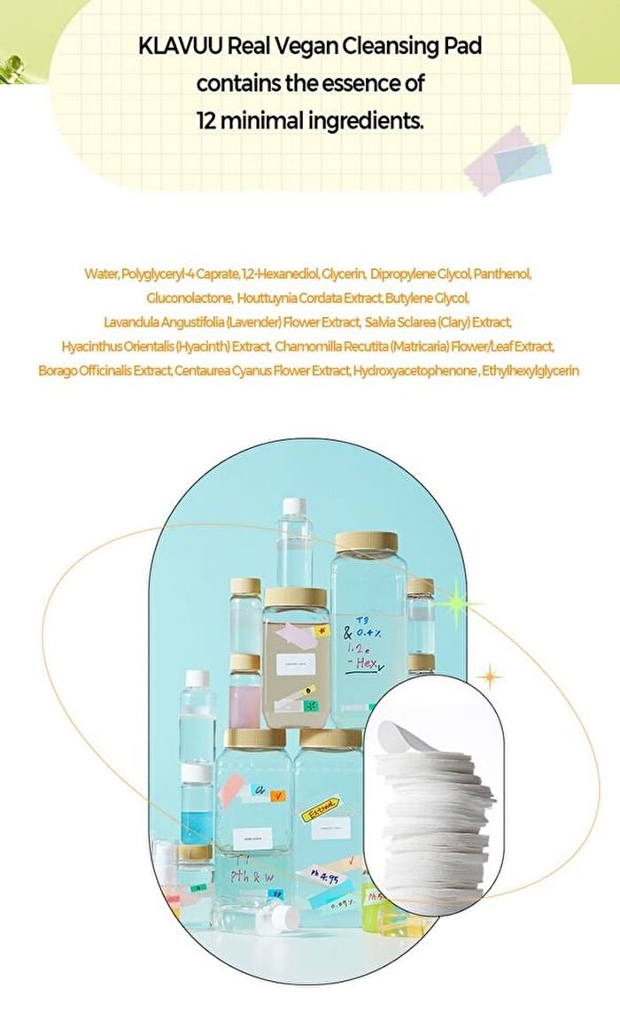 Klavuu Real Vegan Quick Cleansing Pad - 50 pads