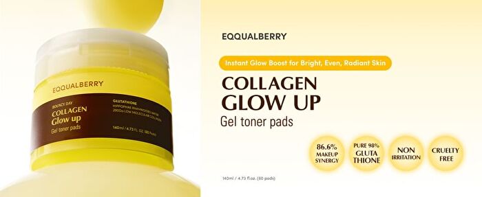Collagen Glow Up Gel Toner Pads - 60 Pads