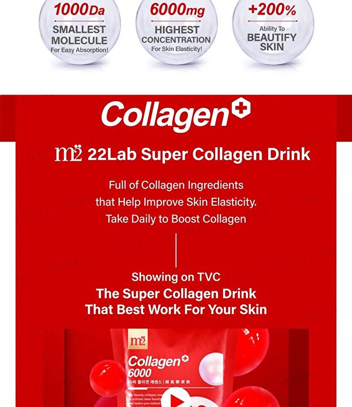 m2 22 LAB Super Collagen 6000 Drink - 50ml x 8