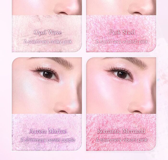 dasique Shine Glowy Highlighter Palette Twinkle Mermaid Collection - #01 Twinkle Mermaid