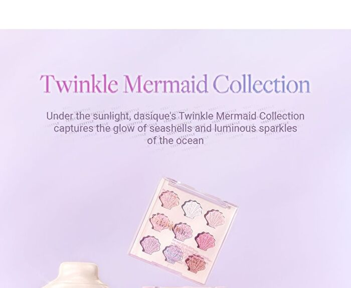 dasique Shine Glowy Highlighter Palette Twinkle Mermaid Collection - #01 Twinkle Mermaid