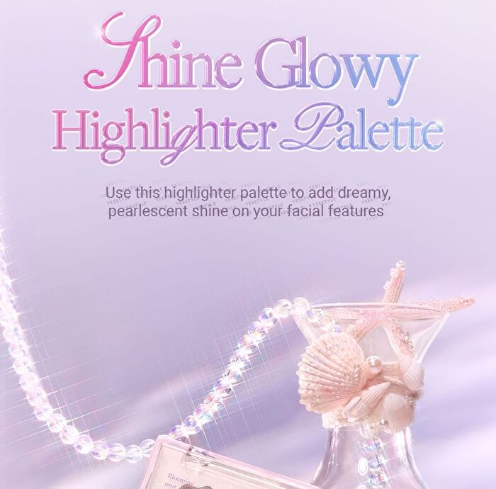 dasique Shine Glowy Highlighter Palette Twinkle Mermaid Collection - #01 Twinkle Mermaid