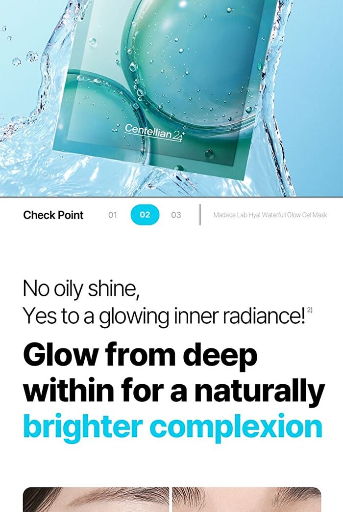 Madeca Lab Glow Gel Mask 1 pc - 2 Types - PDRN Skin Tightening