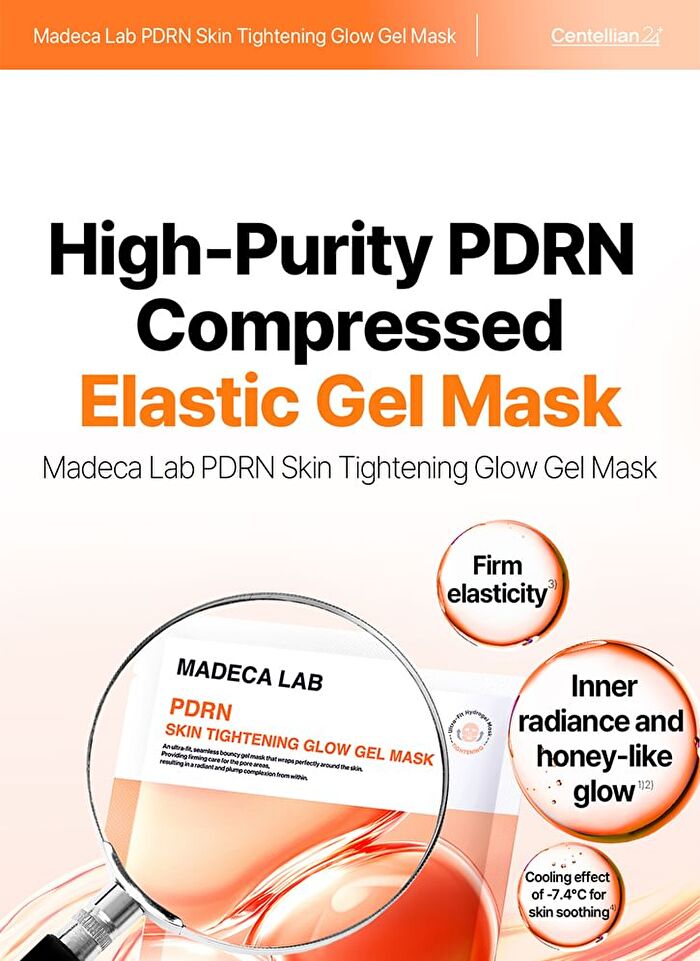 Madeca Lab Glow Gel Mask 1 pc - 2 Types - PDRN Skin Tightening