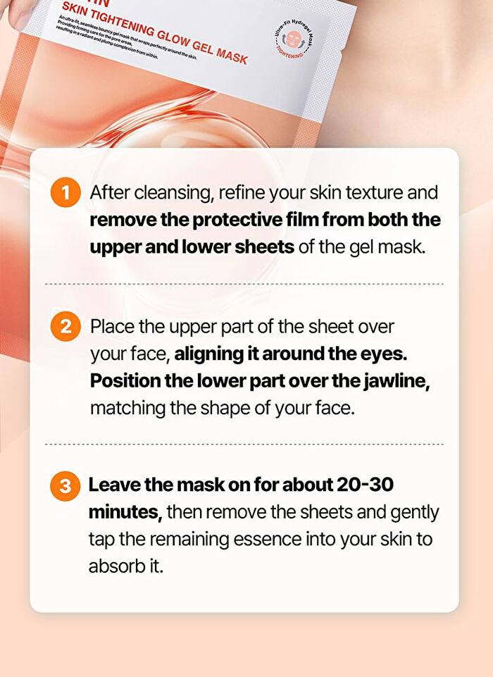 Madeca Lab Glow Gel Mask 1 pc - 2 Types - PDRN Skin Tightening