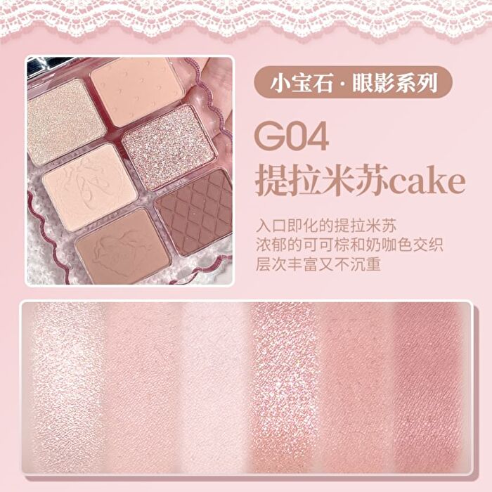 Gogo Tales Sweet Ballet Soft Mist Eyeshadow Palette - 6 Colors - #G03 - 7.8g