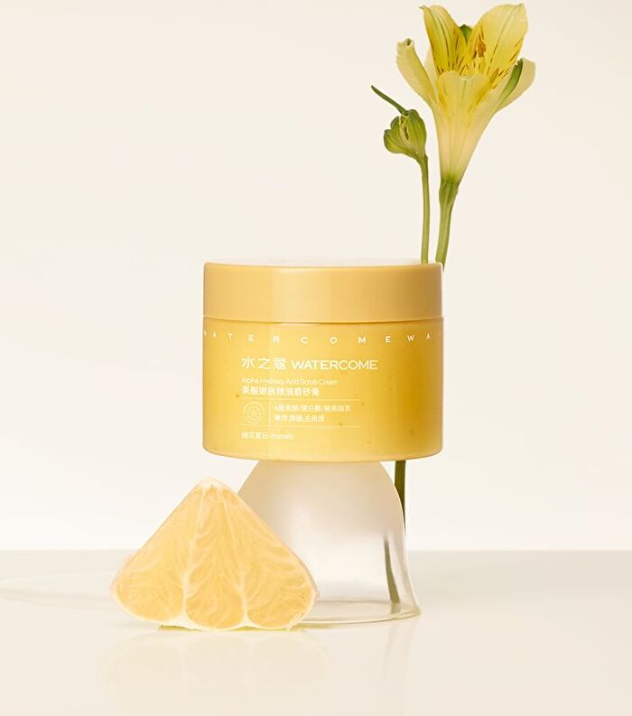 Watercome Alpha Hydroxy Acid(AHA) Rejuvenating Scrub Cream - 2 Flavors - Orange - 180g