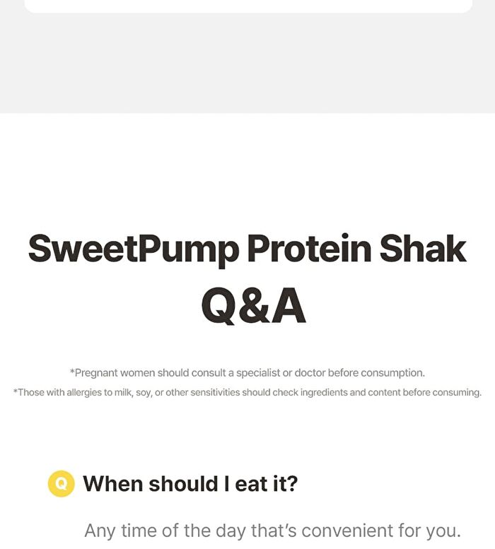SweetPump Protein Shake - 50g