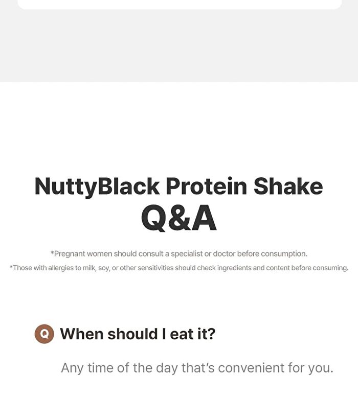 NuttyBlack Protein Shake - 50g