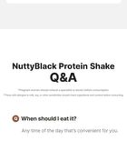 NuttyBlack Protein Shake - 50g