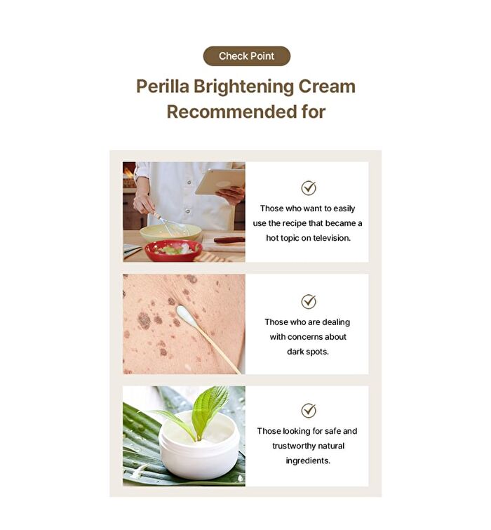 Perilla Brightening Cream Jumbo - 80g