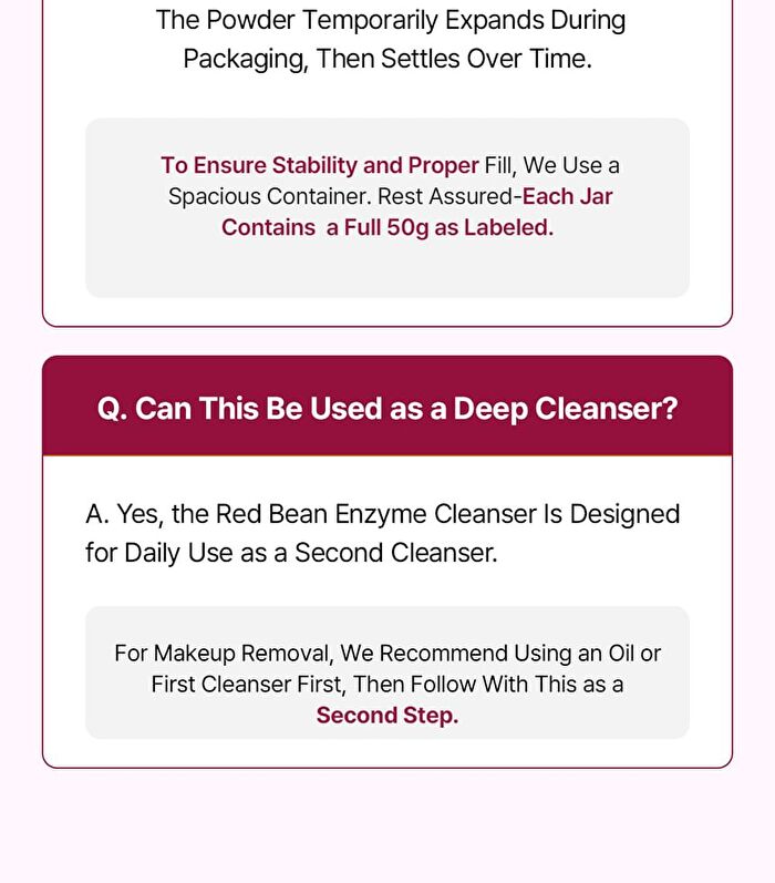 Red Bean Enzyme Cleanser - 50g