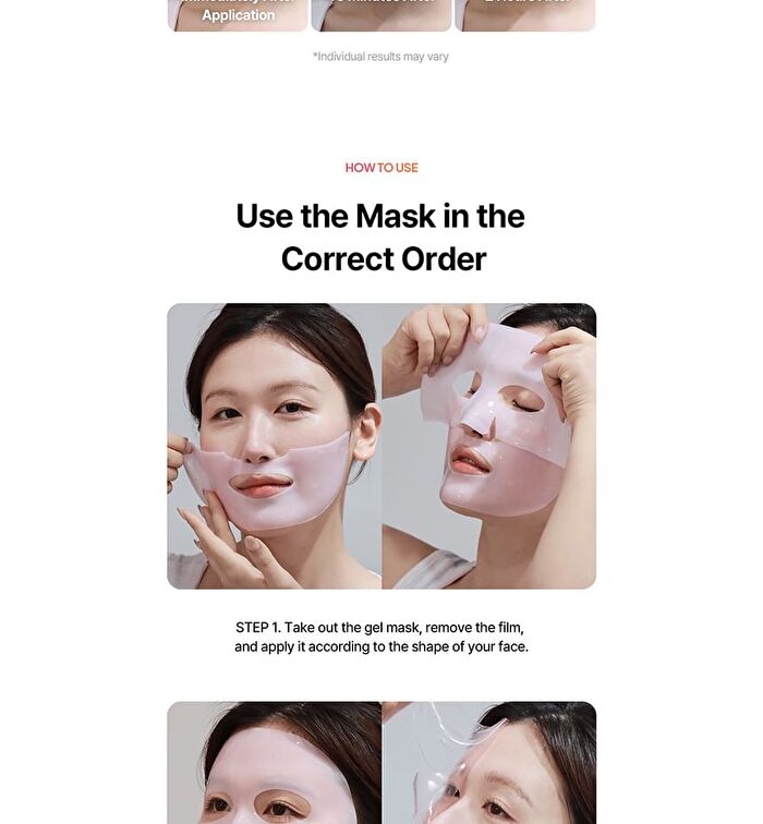 ABC Collagen Gel Mask Set -  36g x 4 sheets