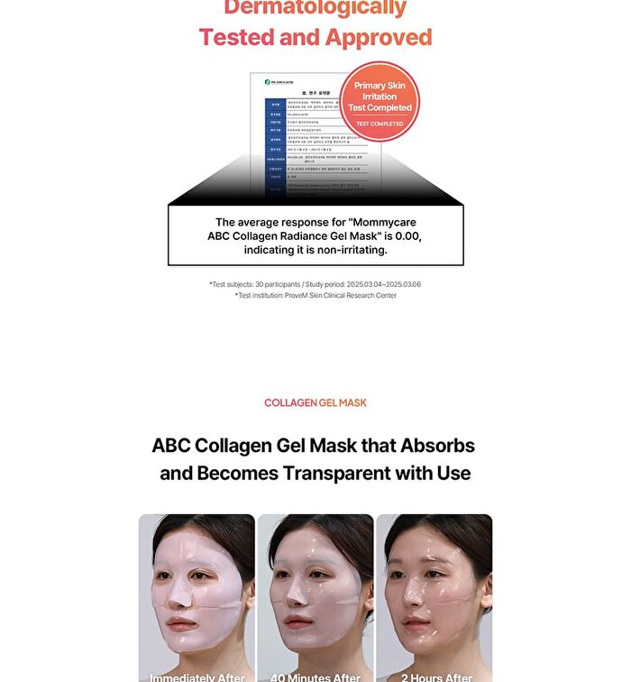 ABC Collagen Gel Mask Set -  36g x 4 sheets