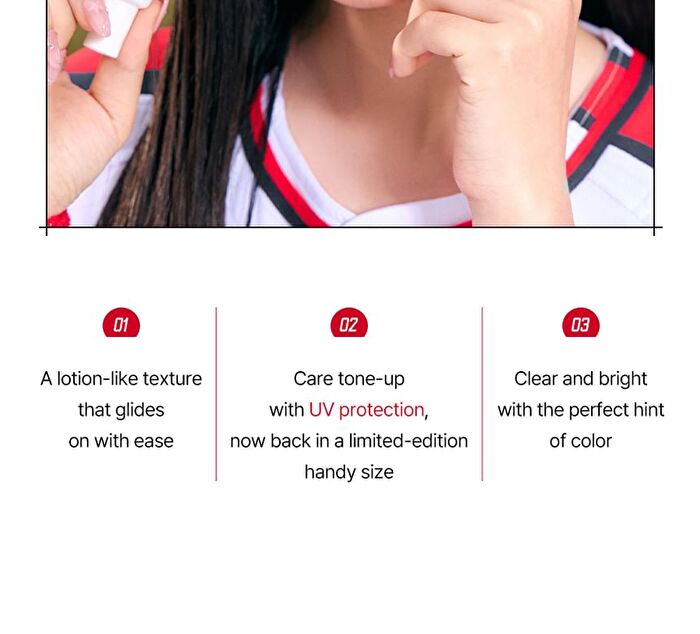 Care Tone-Up Handy Baseball Edition - 2 Colors - #01 Milk