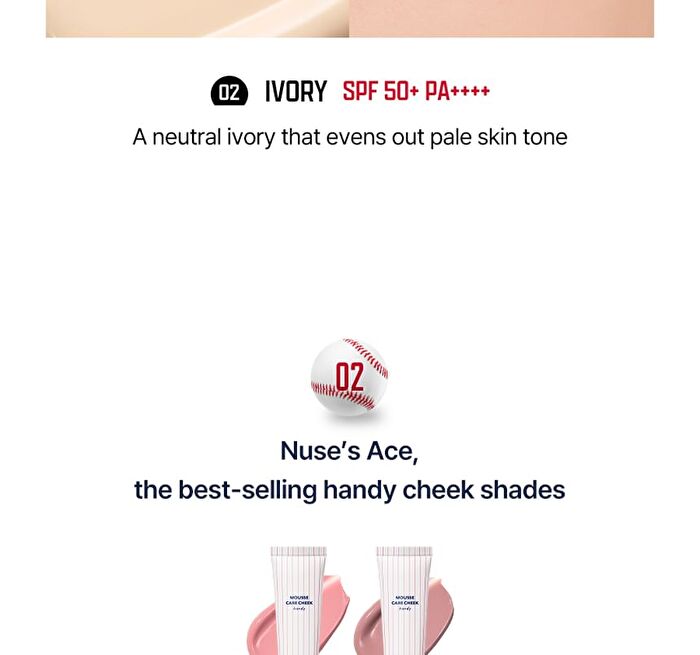 Care Tone-Up Handy Baseball Edition - 2 Colors - #02 Ivory