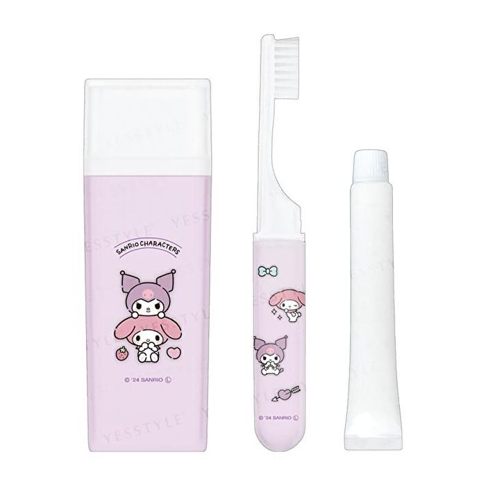 Sanrio Kuromi & My Melody Square Toothbrushing Set - 1 set