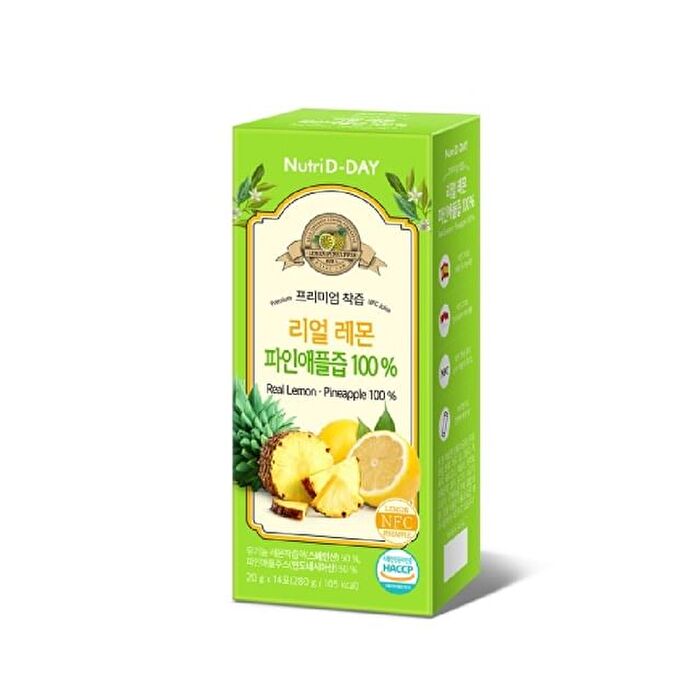 Real Lemon-Pineapple Juice 100% - 20g x 14 sticks