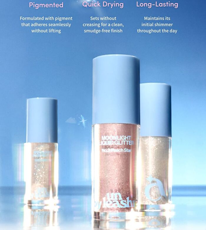 A by Unleashia Moonlight Liquid Glitter - 3 Colors - #03 Peach Star