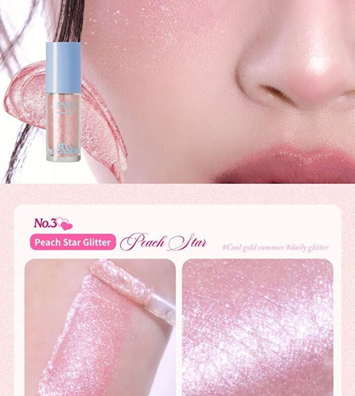 A by Unleashia Moonlight Liquid Glitter - 3 Colors - #03 Peach Star
